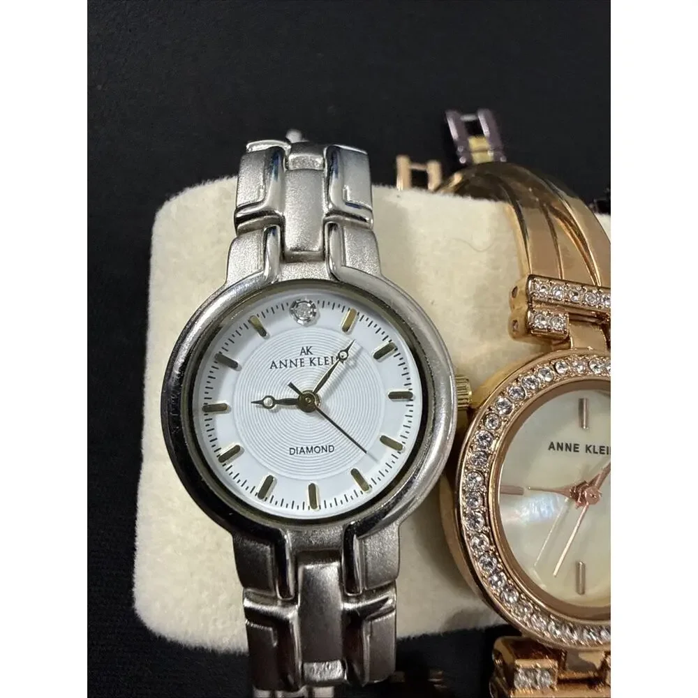 3 Anne Klein Watches All Have A New Battery All 3 In Great Condition! (B24)
